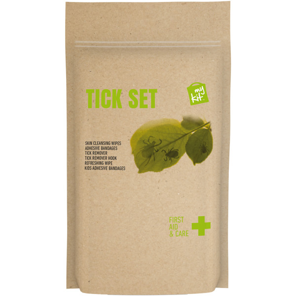 MyKit Tick First Aid Kit with paper pouch - Kraft Brown