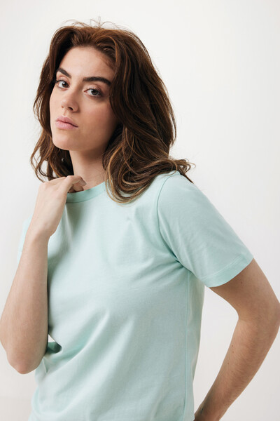 Iqoniq Sierra lightweight recycled cotton t-shirt - Crushed Mint / L