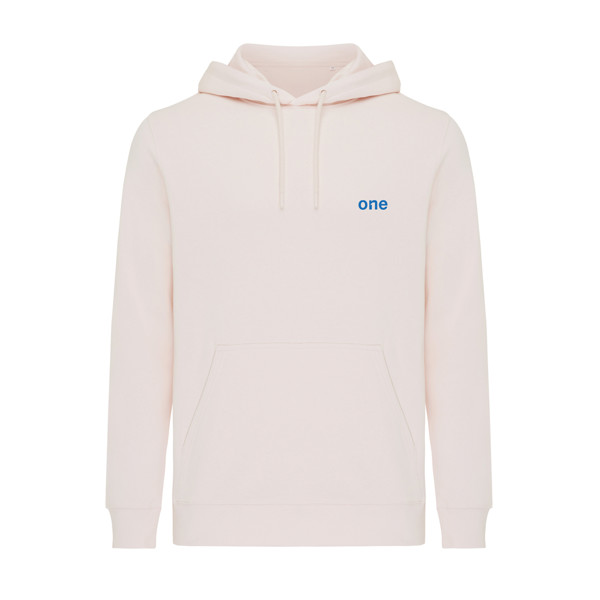 Lehká mikina s kapucí Iqoniq Rila z recykl. bavlny - Cloud Pink / XXL