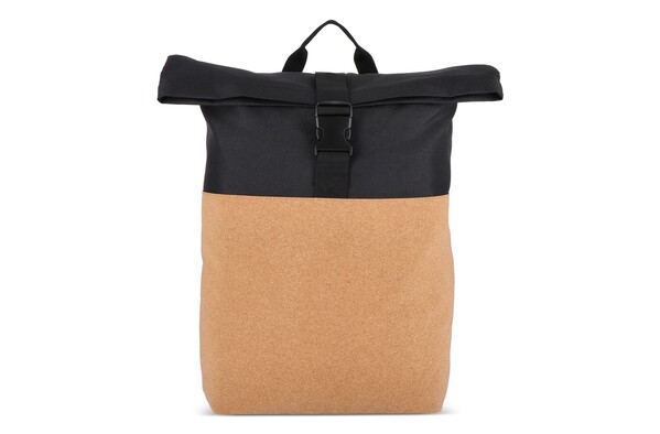 Sac à dos à roulettes en liège et R-PET 18L