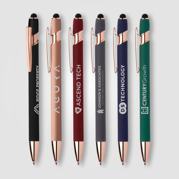 Lot de 100 stylos Prince Softy Rose Gold avec Stylet  -Goldstar/Goodpens