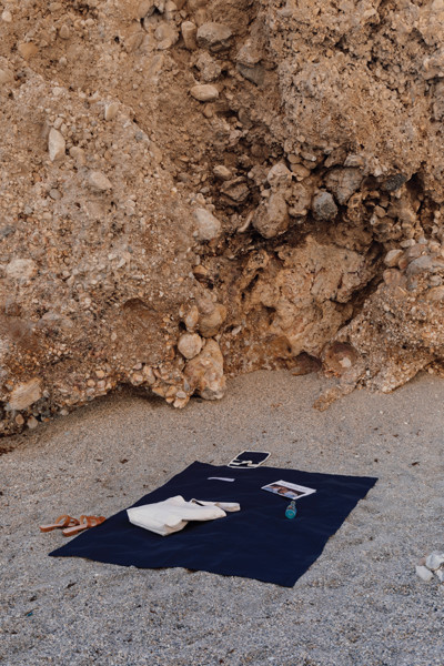Vinga Volonne piknik odeja, 340 gsm, 170x130 cm - Surf Blue / Off White