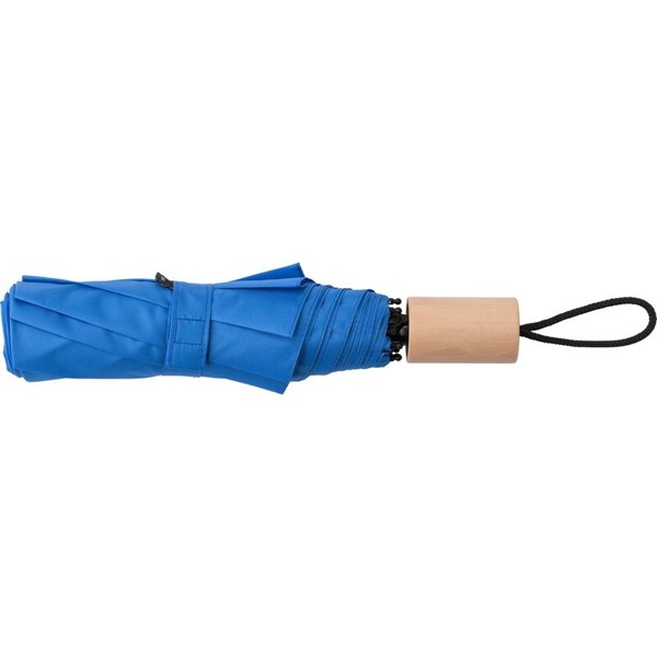 RPET manual umbrella, foldable - blue