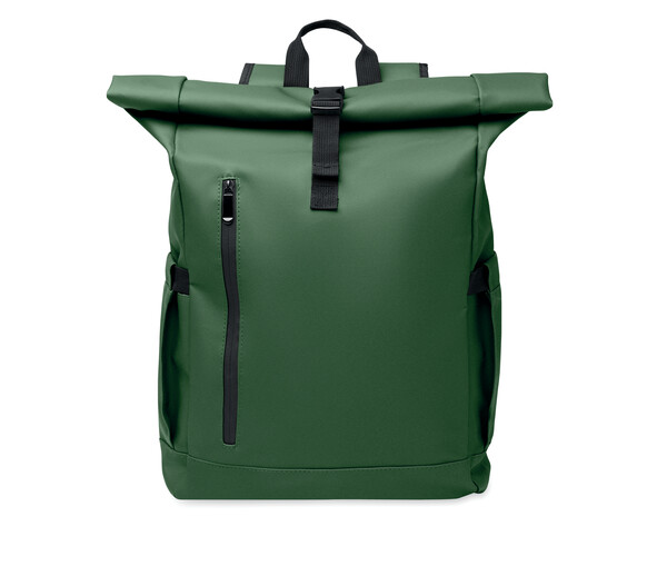 Rolltop laptop rugzak 600D Bangkok Roll - Donker Marinegroen