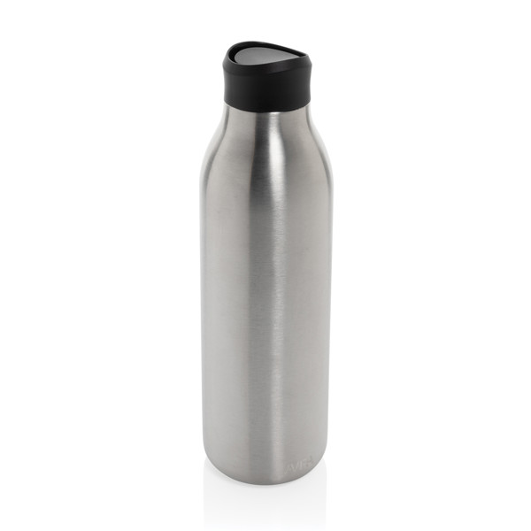 Bouteille d'eau 600ml en acier recyclé RCS Avira Alok - Argent