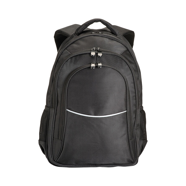 1680D Polyester Laptop Backpack With 3 Pockets - Grey