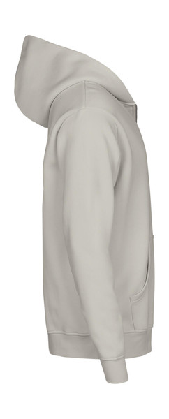Unlabeled Hooded Full Zip Sweatshirt - Powder Grey / L