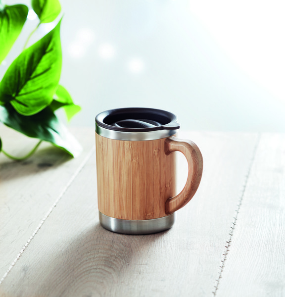 Copo com parede dupla 300ml Mokka - Madeira