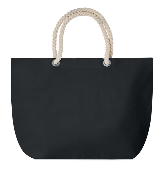 Sac de plage avec cordon Menorca - Noir