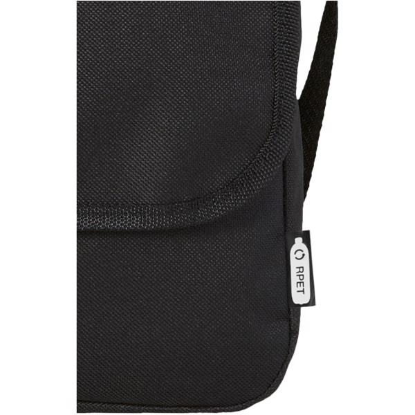 Retrend RPET Schultertasche 6L - schwarz