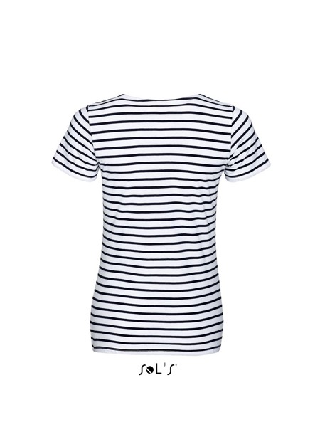 Sol's Miles Women - Round Neck Striped T-Shirt - XS