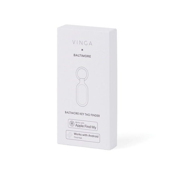 VINGA Baltimore RCS Key tag With Finder Dual - Greige