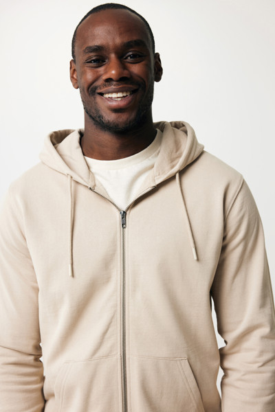 Iqoniq Abisko recycled cotton zip through hoodie - Desert / XL