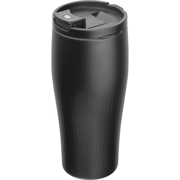 TOMMASO Vákuový nerezový termohrnček, 500 ml - Black