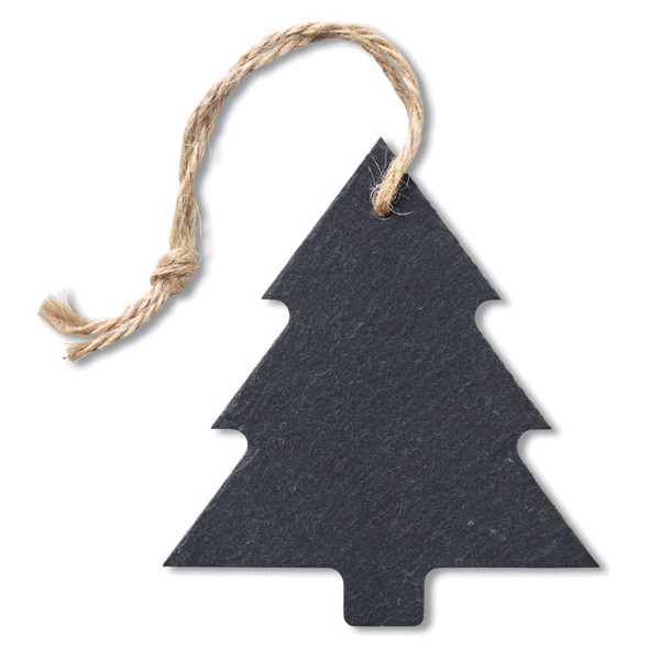 Slatetree xmas hanger, slate, 100x85 mm