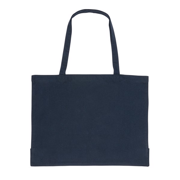 Sac shopping en coton recyclée 145 gr Impact AWARE™ - Bleu Marine