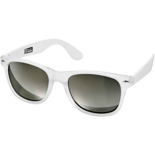 Sluneční brýle California s exkluzivním designem - Bílá / Průhledná bezbarvá