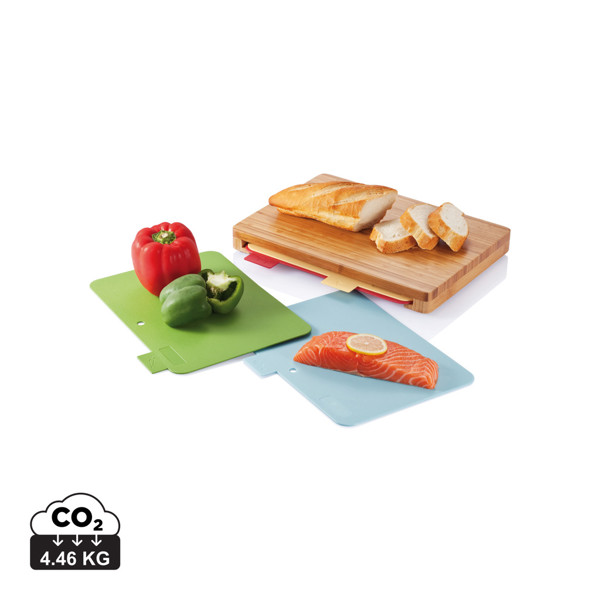 XD - Cutting board with 4pcs hygienic boards