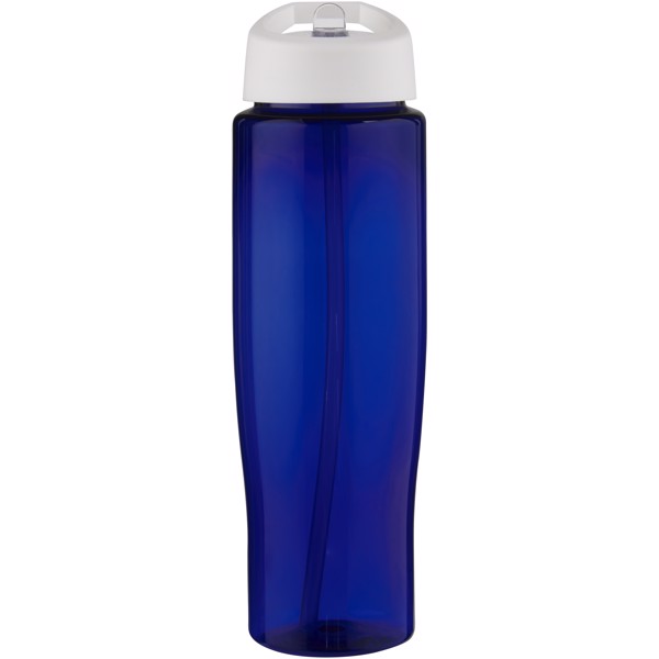Garrafa desportiva com tampa de bico de 700 ml H2O Active® "Eco Tempo" - Branco / Azul
