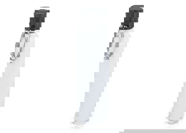 Carabiner matt finish thermo bottle 600ml - White