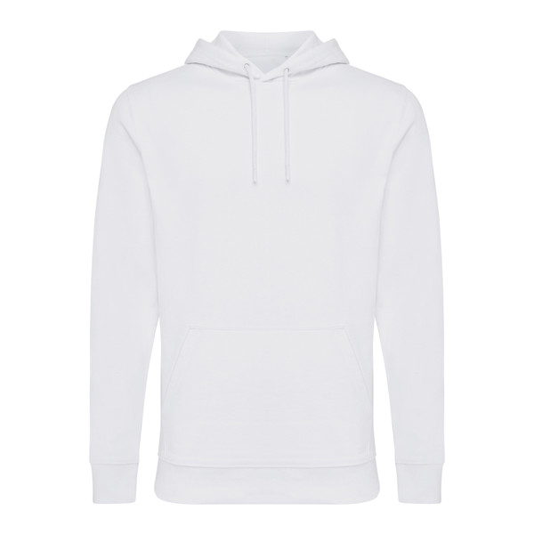 Mikina s kapucí Iqoniq Jasper z recykl. bavlny - Recycled White / M