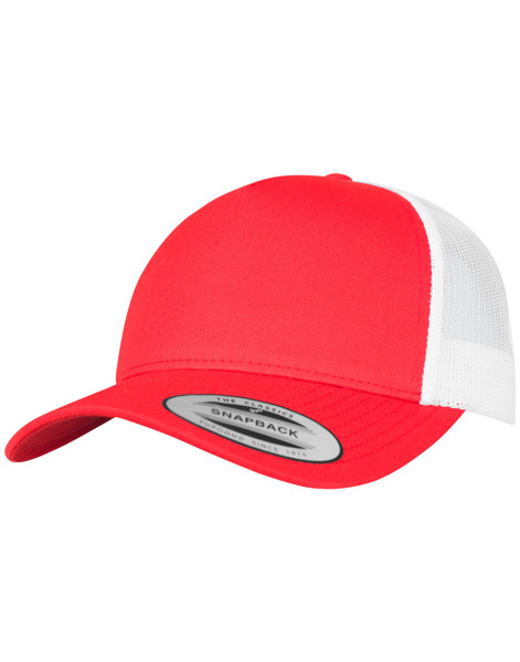 5-Panel Retro Trucker 2-Tone Cap - Black / White / ONE SIZE