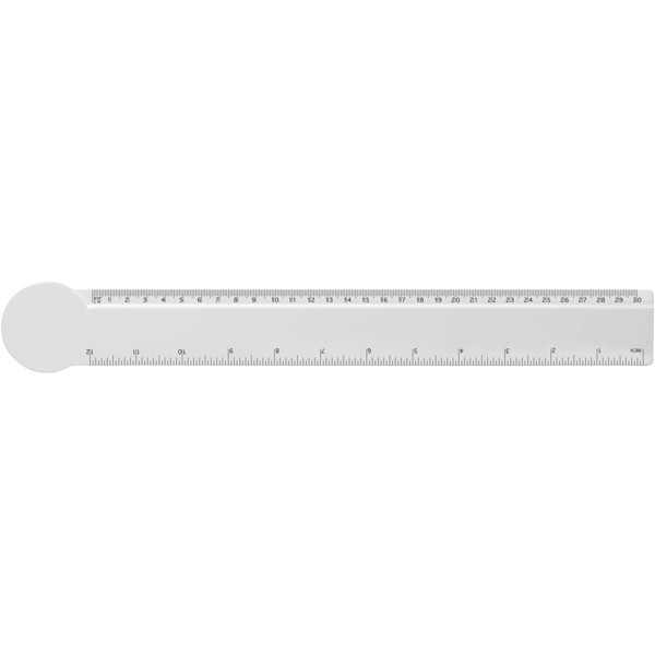 Tait 30cm circle-shaped recycled plastic ruler