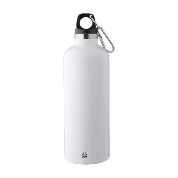 Bottle Lysandra | Recycled stainless steel | 500 ml | Cold 12h, Hot 8h - white