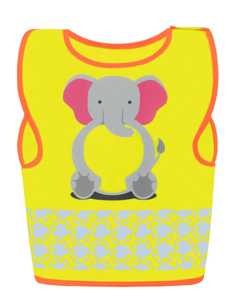 Children's Safety Vest Funtastic Wildlife - Yellow / XS