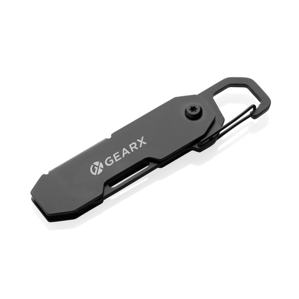 Outil multifonction pliable avec mousqueton Gear X