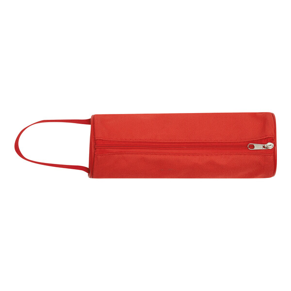 Round Pencil Case School - Red