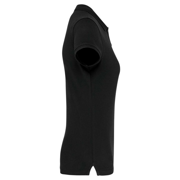 Ladies' Short-Sleeved Polo Shirt - Black / S