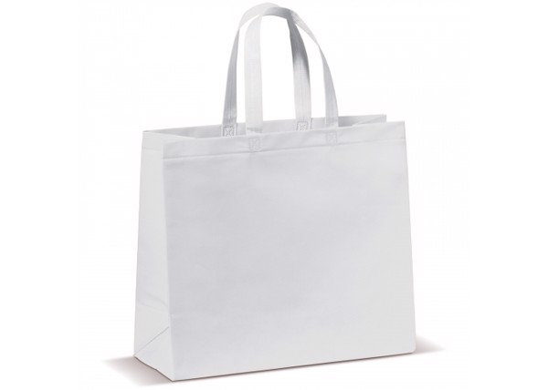 Carrier bag laminated non-woven large 105g/m² - White