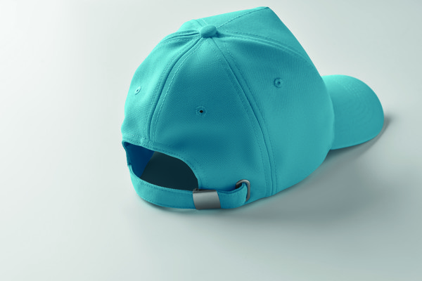Cappellino 5 pannelli RPET Senga - Turchese