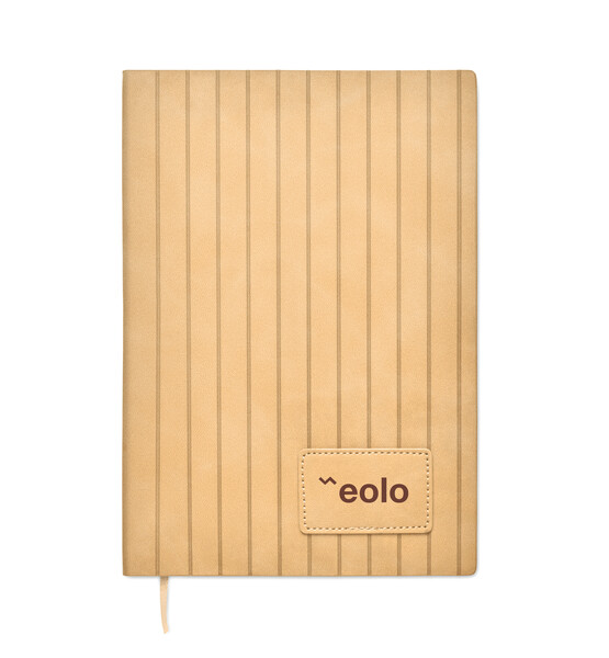 A5 notebook in smokey PU Tintray - Beige