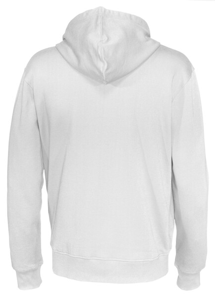 Cottover Gots Full Zip Hood Man white XXL
