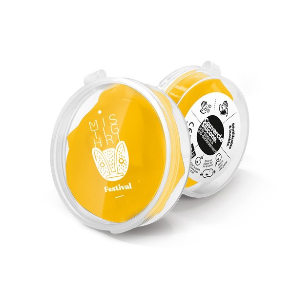 COUVRE-VERRE ANTI-DROGUE ANTI-INTRUSION COUVERCLE EN SILICONE DIA.50 - Jaune