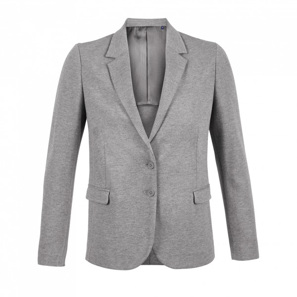 Marcel Women - Piqué Blazer - Gray Melanged