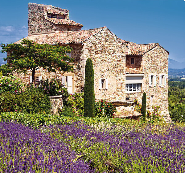 Nástěnný kalendář Provence vázanka 12 x 48 cm