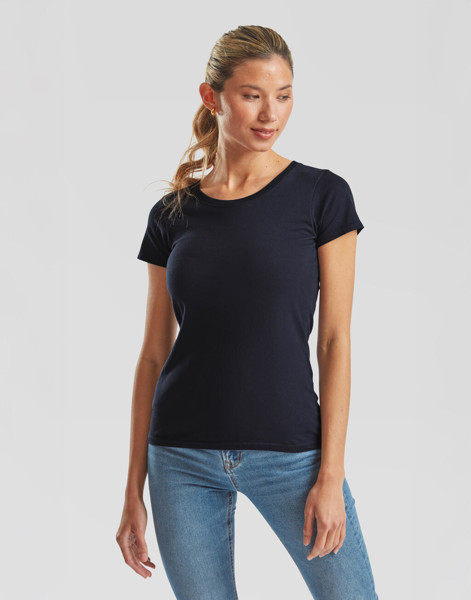 Ladies' Iconic 195 Ringspun Premium T - Powder Rose / S