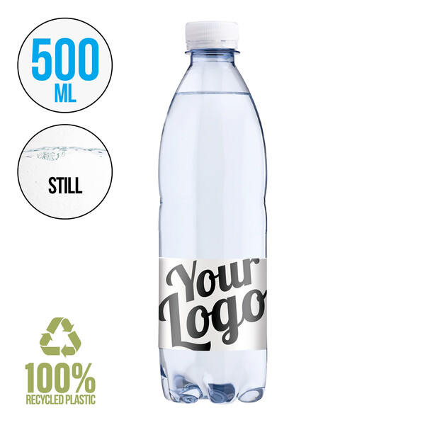 Water bottle Idea - Transparent white cap / ST