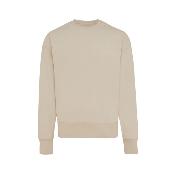 Sweater à col rond en coton recyclé Iqoniq Kruger - Desert / M