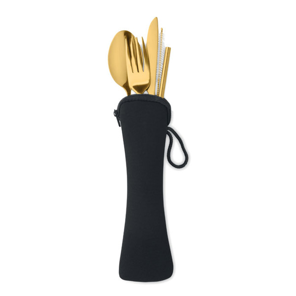 Cutlery set stainless steel 5 Service - Gold