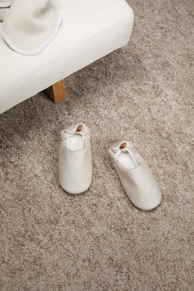 Vinga Moulton slippers RCS rPET L/XL, recycled 37% - Beige / Grey
