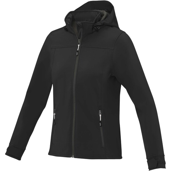 Langley women's GRS recycled softshell jacket - Black / 2XS