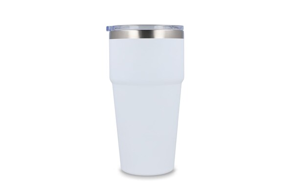 T-keramična skodelica za avto 500 ml, mehak zaključek - Bela