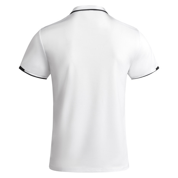 Tamil Polo Shirt - White/Black / 8