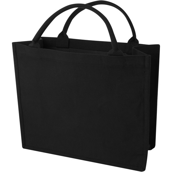 Page torba na zakupy z materiału z recyklingu o gramaturze 500 g/m² - Czarny