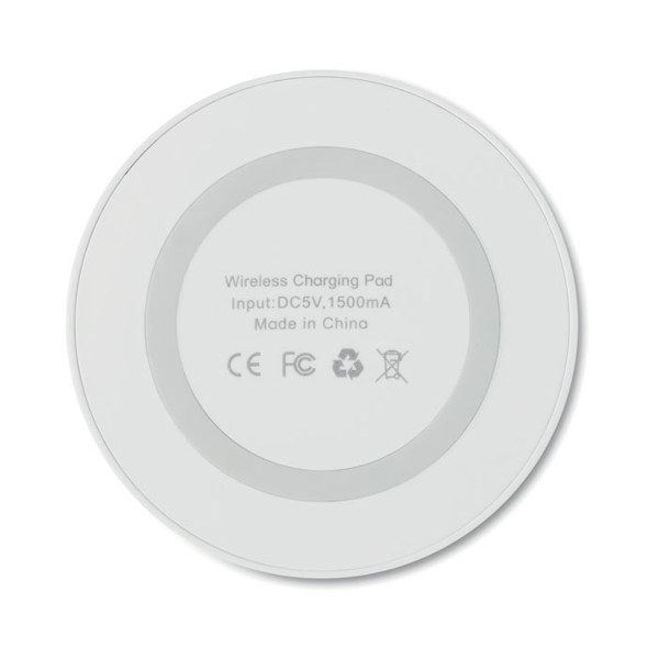 Small wireless charger 5W Wireless Plato - White