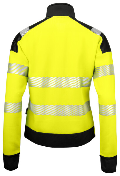 6111 Sweatshirt full zip W Yellow/Black L